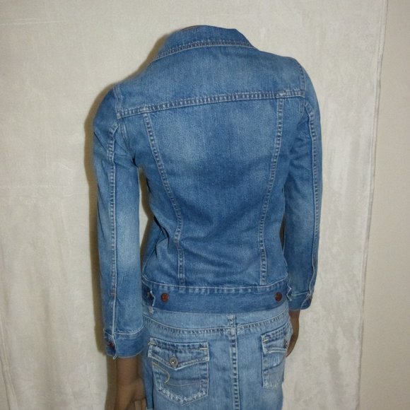Madewell Blue Jean Denim Jacket XS EUC - Picture 4 of 6